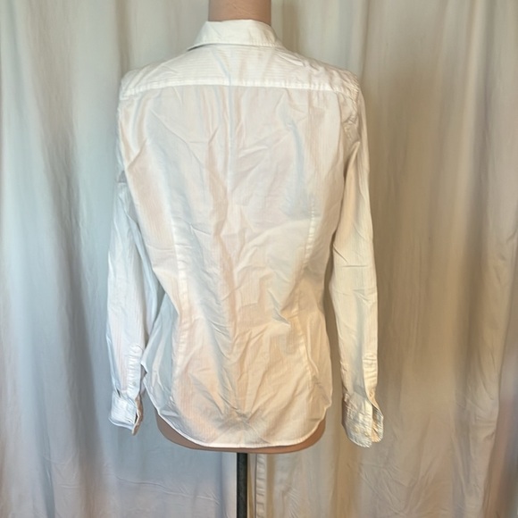Brandy Melville Pinstripe White Blouse Button Up - Picture 4 of 11